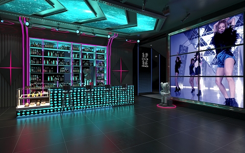 Modern KTV Hall 3d model