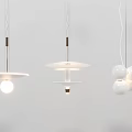 Contemporary Pendant Lights Featuring Different Geometric Shapes and White Designs for Modern Home Interior