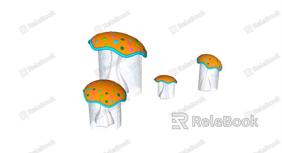 Modern play facilities Children's equipment Children's entertainment area equipment Mushroom flowing water model