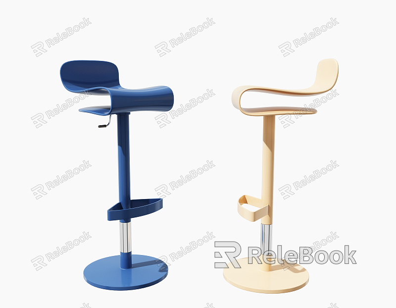 Modern Bar Chair Bar Chair Combination model