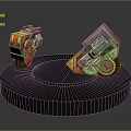 Industrial Robot Single Wheel Robot Double Wheel Robot Assistant Small Robot 3d model