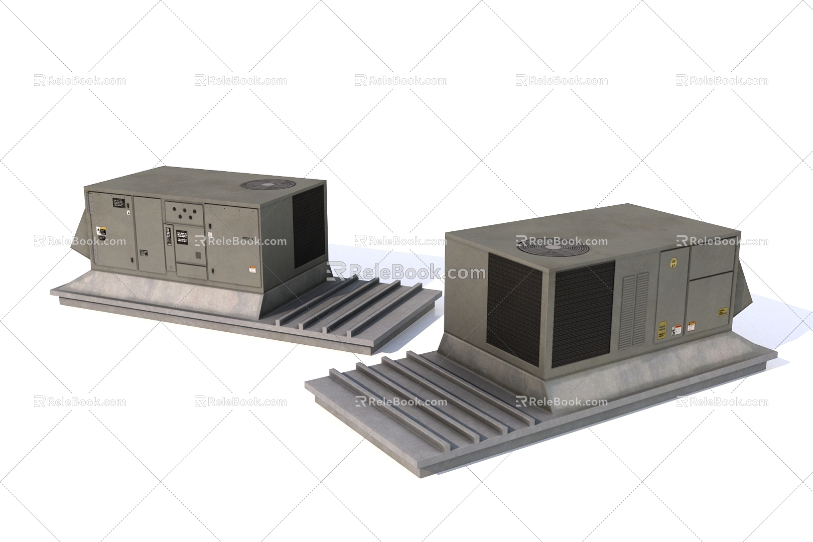 Modern Industrial Equipment High Voltage Electric Box Industrial Box 3d model