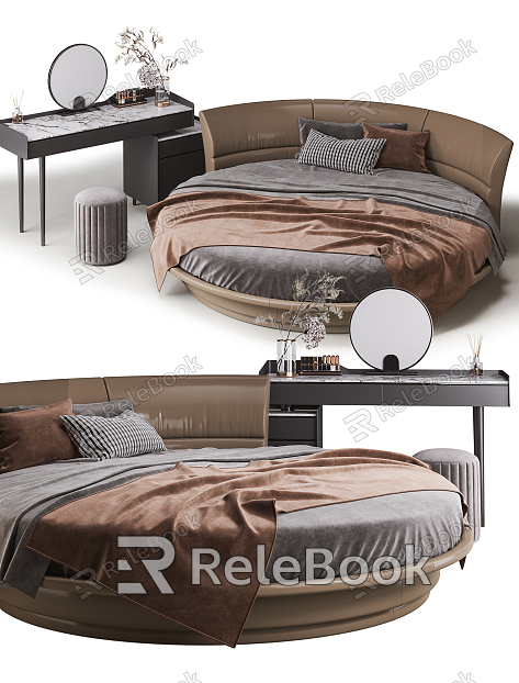 Modern Round Bed Double Bed Round Bed model