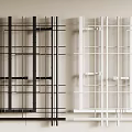 Black And White Grid Pattern Ceiling Decor For Modern Rooms 3d model