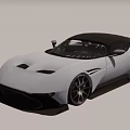 Silver Sleek Sports Car In Modern Interior With Gray Reflective Floor And White Grid Ceiling