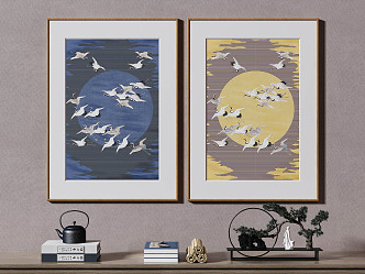 New Chinese Animal Painting Decorative Painting 3d model