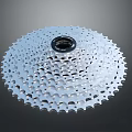 Silver Metal Bicycle Cassette Hardware Tools With Multi Speed Gears And Precision Design 3d model