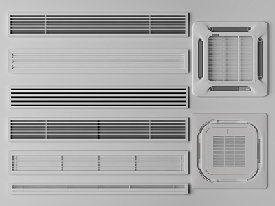 Air conditioning outlet 3d model