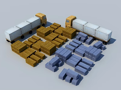 modern container pile 3d model modern container pile 3d model