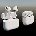 White Wireless Earbuds With Open Charging Case And Modern Design