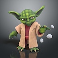 Modern game character Yoda Yoda Master Gloro Ancient Star Wars 3d model