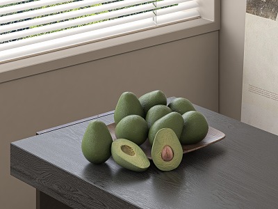 modern avocado 3d model