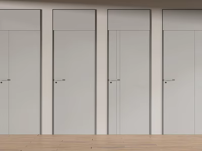 Modern Invisible Door Hidden Door 3d model