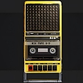 Modern Cassette Recorder Modern Realistic Cassette Recorder Machine Electrical Equipment 3d model