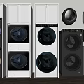 Modern Washing Machines In Various Styles And Colors For Home Laundry