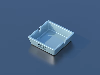 Modern Light Blue Square VASAGLE Tray Functional Household Storage Item 3d model