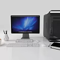 Modern computer display host 3d model