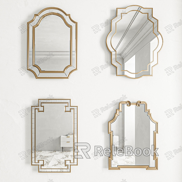 Light Luxury Mirror Decorative Mirror model