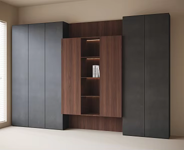Modern bookcase 3d model