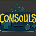 Retro Game Controller Logo Design With The CONSOLS Text Cross Button And Circular Buttons