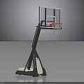 Portable Basketball Hoop With Adjustable Height And Stable Base Structure