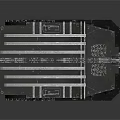 Black Long Strip Mechanical Component With Multiple Modules And Ventilation Grilles