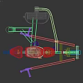 Gym Strength Training Sports Equipment With Seated Design Red Seat And Metal Frame