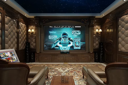 American Video Room Private Cinema 3d model