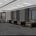 Premium New Chinese Style Reception Hall Comfortable Leisure Sofa Combination for Formal Business Guests