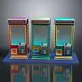 Game machine large game machine coin-operated game machine arcade digital accessories electronic accessories consumables 3d model
