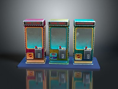 Game machine large game machine coin-operated game machine arcade digital accessories electronic accessories consumables 3d model