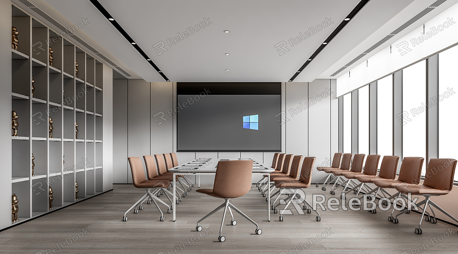 Modern Meeting Room Meeting Table and Chair model