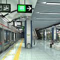 Modern Metro Station 3d model