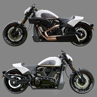 Modern Motorcycle Harley Motorcycle 3d model