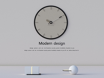 Wall clock 3d model