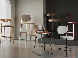 Modern Bar Chair 3d model