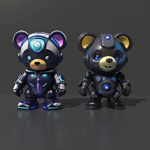 Teddy Bear Mech Cubs 3d model