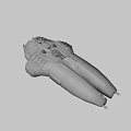 Pirates Destroyer Gunner 3d model