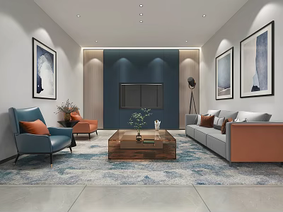 Modern Negotiation Room 3d model