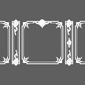 Carved Wall Background Wall Carved Building Component Gypsum Line Carved Craft Corner Line Carved Decorative Line 3d model