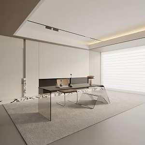 Modern dining table 3d model
