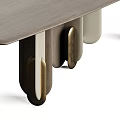 Modern Dining Table With Wooden Top And Metal Legs Design Structure