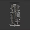 Industrial Equipment Featuring Metal Mechanical Components Pipeline System And Framework