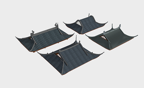 Chinese eaves 3d model