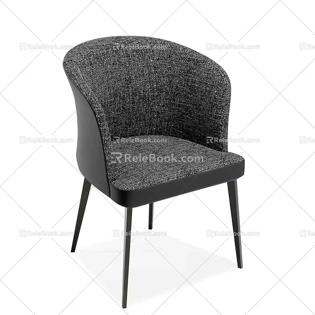 Modern Simple Single Sofa 3d model