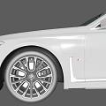White Luxury Sedan With Sleek Body Design Sunroof And Alloy Wheels
