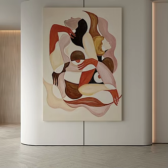 modern decorative painting 3d model