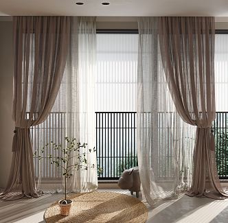 Modern Curtains 3d model