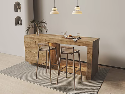 Qui Nakajima Bar Chair Combination 3d model