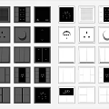Modern Switch Panel Combination 3d model
